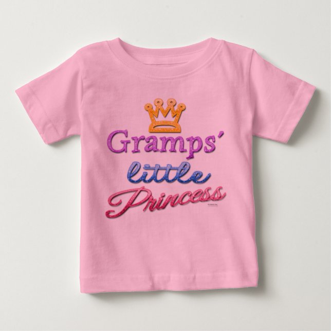 Gramps' Little Princess Baby Småbarn T-Shirt (Framsida)