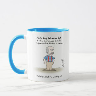 Gramps: "På den Frowning" kaffemuggen Mugg