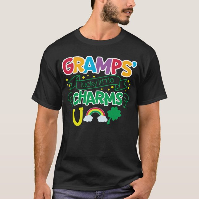Gramps's Lucky Little Charms C Shamrock T Shirt (Framsida)