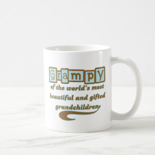 Grampy av begåvade barnbarn kaffemugg