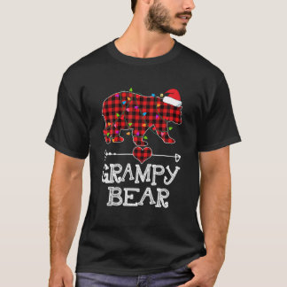 Grampy Bear jul Pajama Red Play Buffalo Fam T Shirt