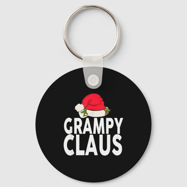 Grampy Claus Christmas Family Group Matching Pajam Nyckelring (Framsida)