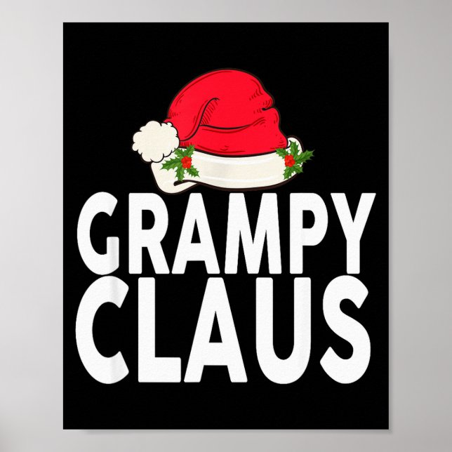 Grampy Claus Christmas Family Group Matching Pajam Poster (Framsidan)