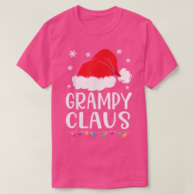 Grampy Claus , Familjematchande Grampy Claus Pajam T Shirt (Design framsida)