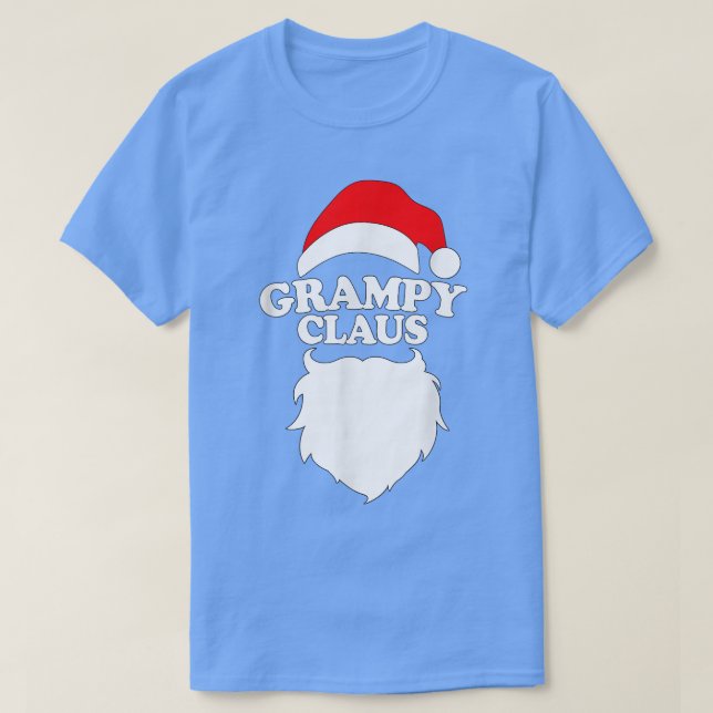 Grampy Claus T Funny Helgdag jul Gift Tee (Design framsida)