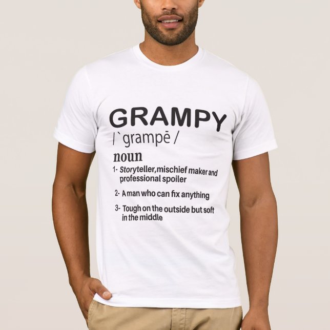 grampy-definition t shirt (Framsida)