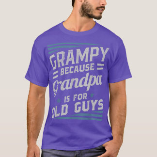 Grampy för morfar är för gamla killar Manar Retro  T Shirt