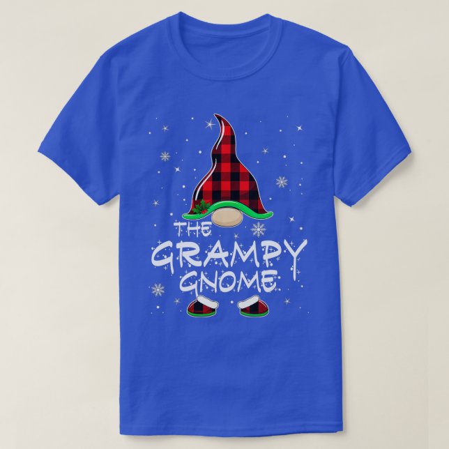 Grampy Gnome Buffalo Play Matching Family Christm T Shirt (Design framsida)