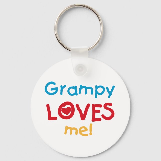 Grampy Kärlek Me T-shirts och presenter Nyckelring (Framsida)