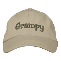 Grampy Khaki Embroized Baseball Cap / Hat