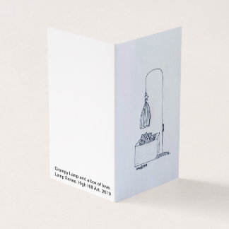 Grampy Lamp och en låda fullt i kärlek. Kort