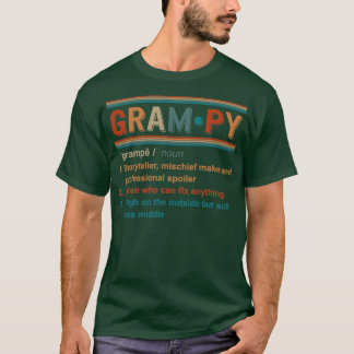Grampy Noun Grampy Definition Best Grandpa Gift Re T Shirt