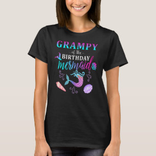 Grampy of the Birthday Sjöjungfru Matching Family T Shirt