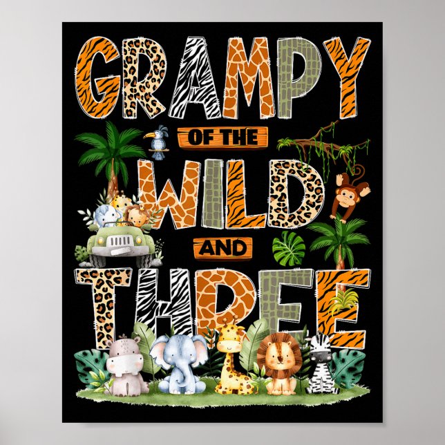 Grampy Of The Wild &amp; Three Zoo 3rd Birthday Sa Poster (Framsidan)
