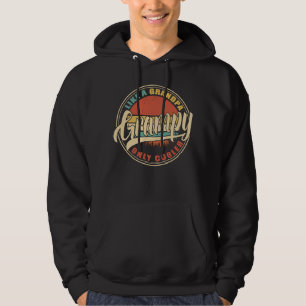 GRAMPY som en farfar BARA COOLARE Vintage Retro Fu Hoodie