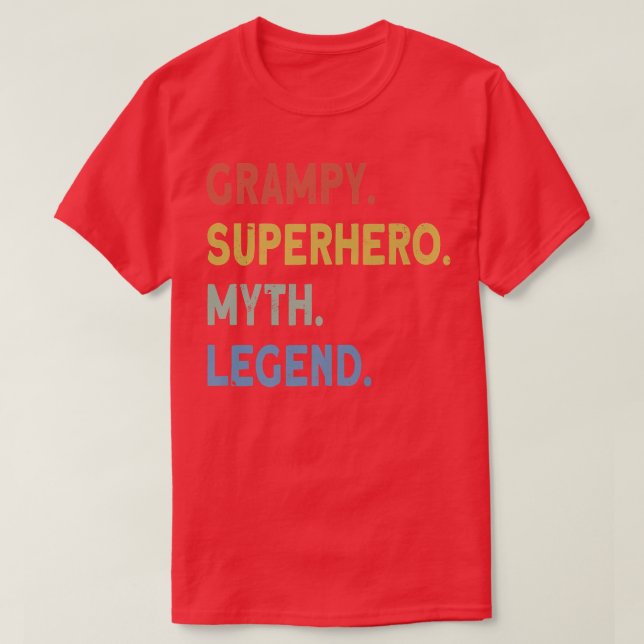Grampy superhjälte myth legend  t shirt (Design framsida)