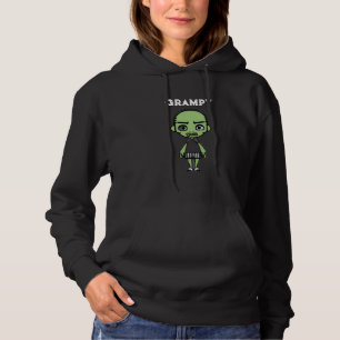 Grampy Zombie Grafisk T-Shirt Hoodie Design Komedi