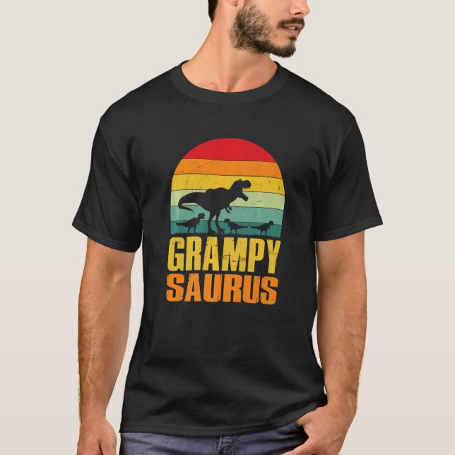 Grampysaurus Rex Dinosaur Grampy Saurus Family Mat T Shirt (Framsida)