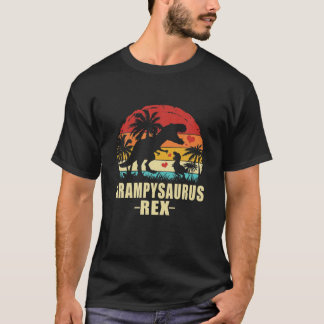 Grampysaurus t Rex Dinosaur Grampy Saurus Familj T Shirt