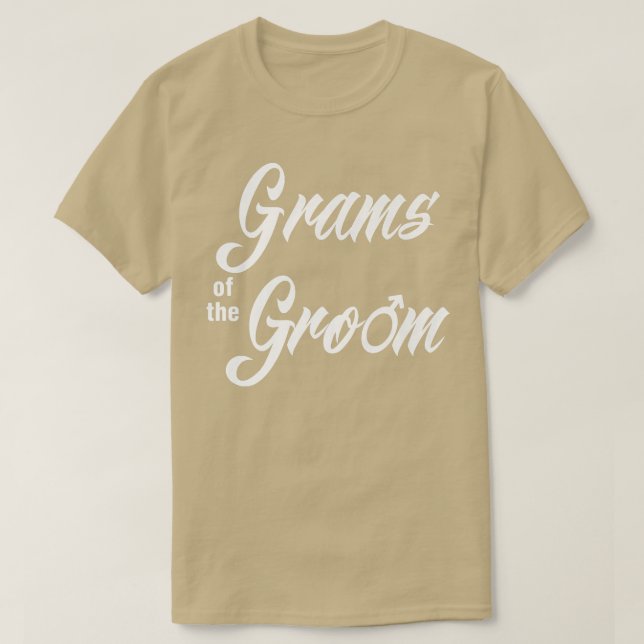 Grams av Groom Bröllopsfest, praktiskt matchande M T Shirt (Design framsida)