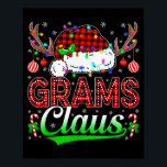 Grams Claus Christmas Lights Matching Family Xmas  Poster<br><div class="desc">Grams Claus Christmas Lights Matching Family Xmas Pajama</div>