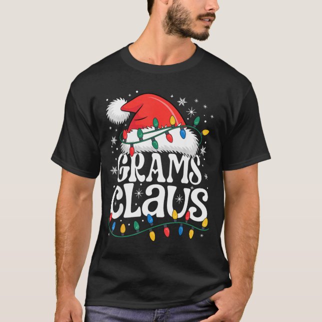 Grams Claus Funny Xmas Christmas Grandma Holiday S T Shirt (Framsida)