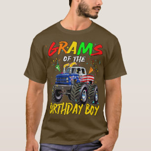 Grams, födelsedagspojken Monster Lastbil, födelsed T Shirt