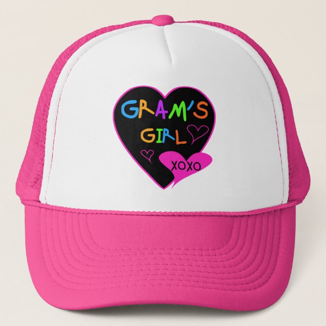 Gram's Girl Anpassningsbar T-Shirts, Mugg, Buttons Keps (Framsida)