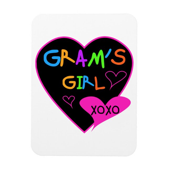 Gram's Girl Anpassningsbar T-Shirts, Mugg, Buttons Magnet (Vertikal)