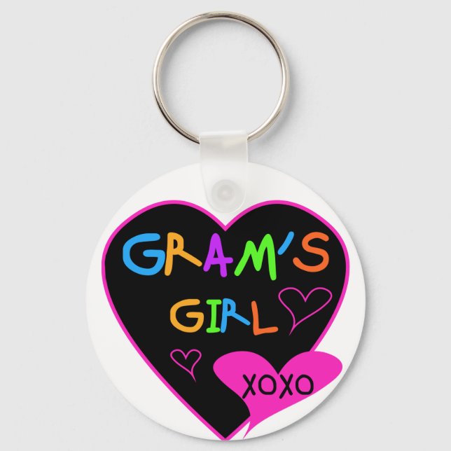 Gram's Girl Anpassningsbar T-Shirts, Mugg, Buttons Nyckelring (Framsida)