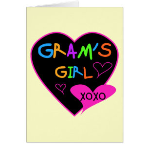 Gram's Girl Anpassningsbar T-Shirts, Mugg, Buttons OBS Kort