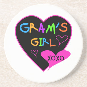 Gram's Girl Anpassningsbar T-Shirts, Mugg, Buttons Underlägg Sandsten