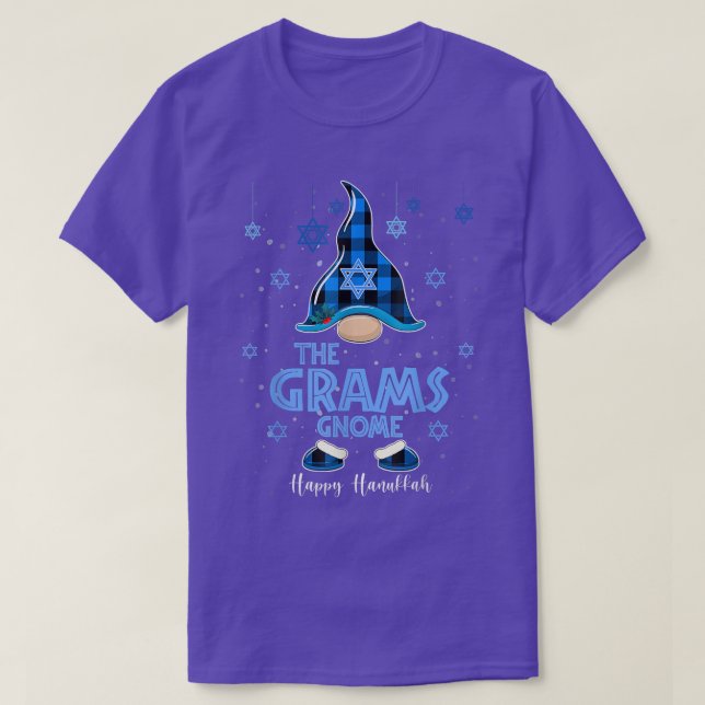 Grams Gnome Lycklig Hanukkah Jewish Gnomes Älskare T Shirt (Design framsida)