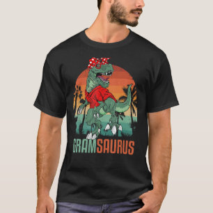 Gramsaurus Rex Gram Saurus Dinosaur Grandma Sungla T Shirt