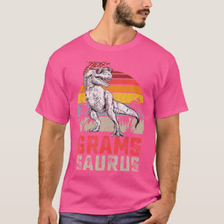 Gramssaurus t Rex Dinosaur Grams Saurus familjemat Shirt