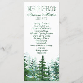 Gran Bröllopsordning för Ceremoni Program