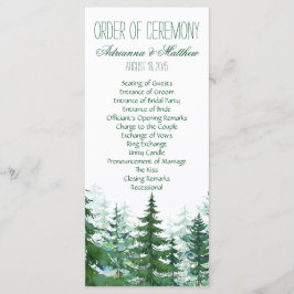 Gran Bröllopsordning för Ceremoni Program