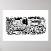 Gran Calavera Eléctrica av José Guadalupe Posada