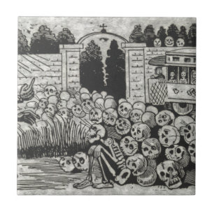 Gran Calavera Electrica Kakelplatta