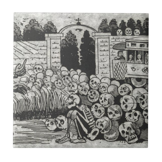 Gran Calavera Electrica Kakelplatta (Framsidan)