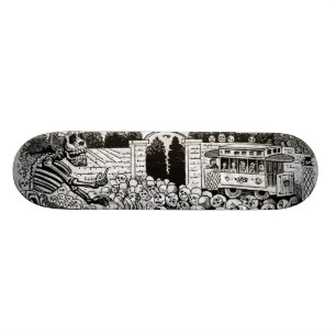 Gran Calavera Eléctrica Skateboard Bräda 20 Cm