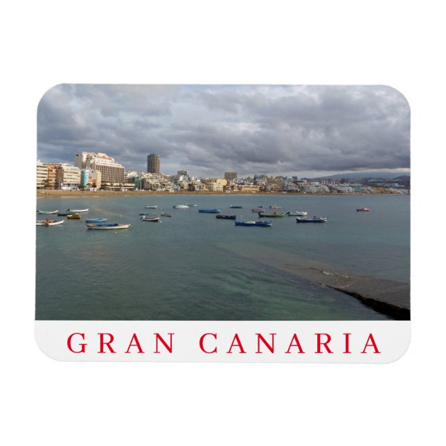 Gran Canaria-båtens kylmagnet Magnet (Horisontell)