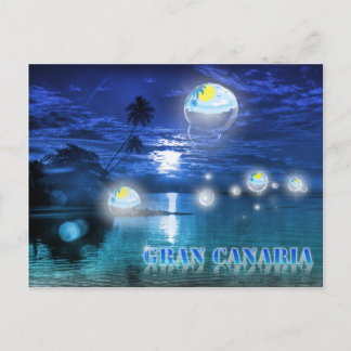 Gran Canaria blått vykort