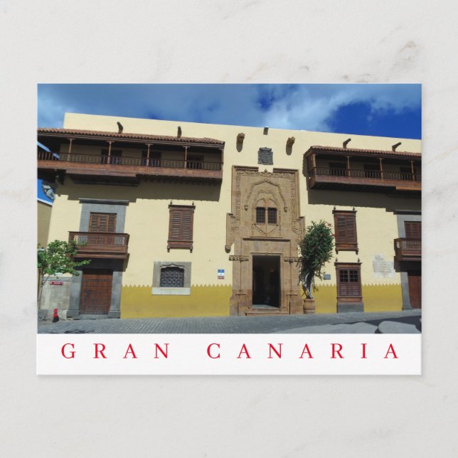 Gran Canaria Casa Museo de Colón vykort (Framsida)