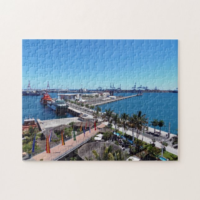 Gran Canaria Las Palmas hamnpussel Pussel (Horisontell)