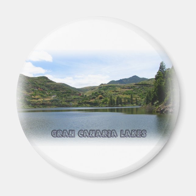 Gran Canaria sjöar 008 Magnet (Framsidan)