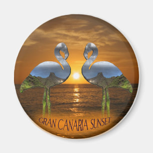 Gran Canaria solnedgång Magnet