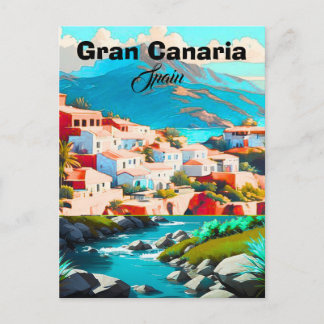 Gran Canaria Spanien Resa Konst vykort Konst | Res