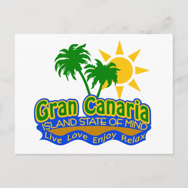 Gran Canaria State of Mind vycard Vykort (Framsida)