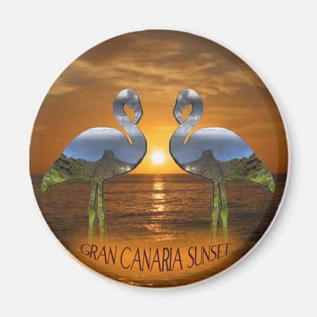 Gran Canaria Sunset Magnet (Framsidan)